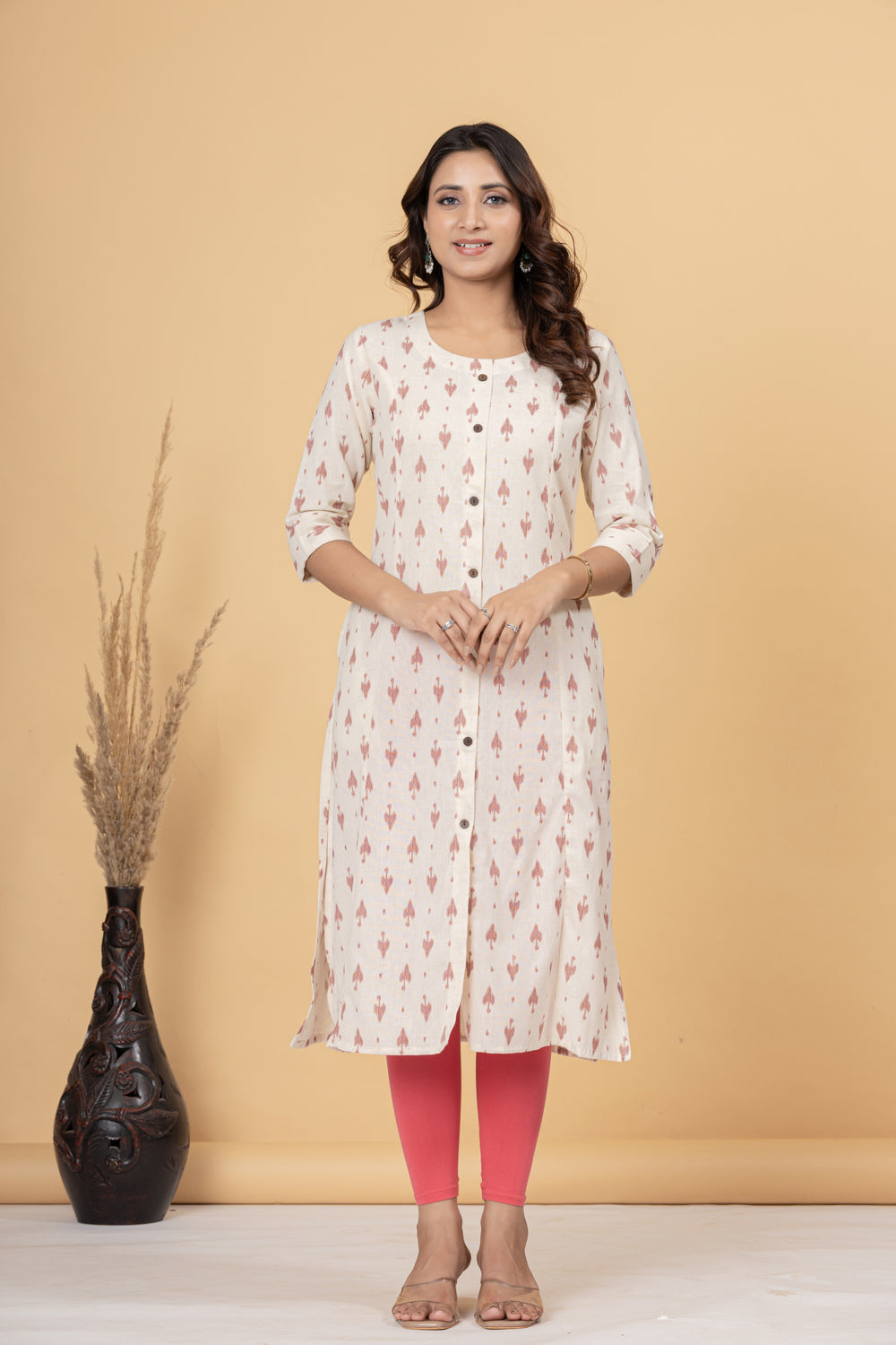 Elevate  Ethnic Motif Printed Straight Kurti