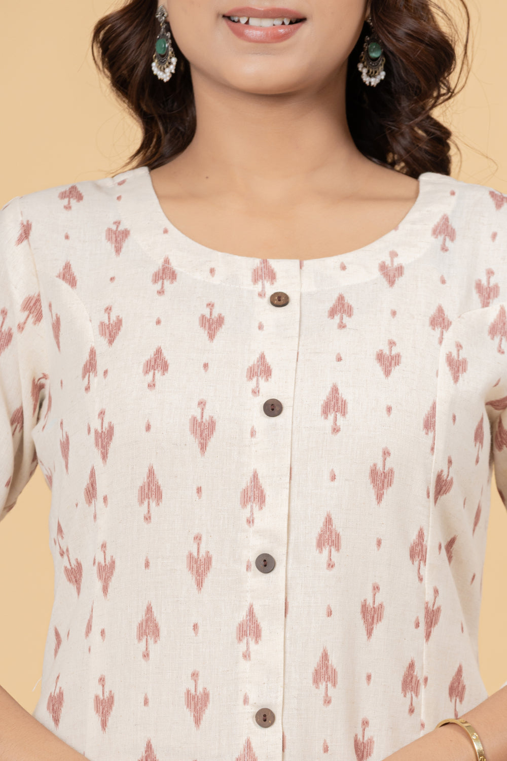 Elevate  Ethnic Motif Printed Straight Kurti