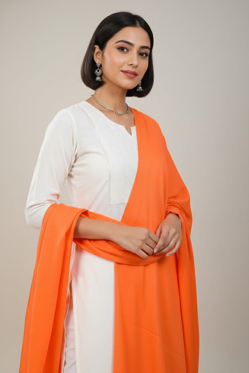 Elevate Elegant Solid Woolen Shawl