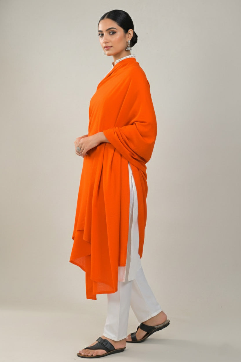 Elevate Classic Plain Woolen Shawl