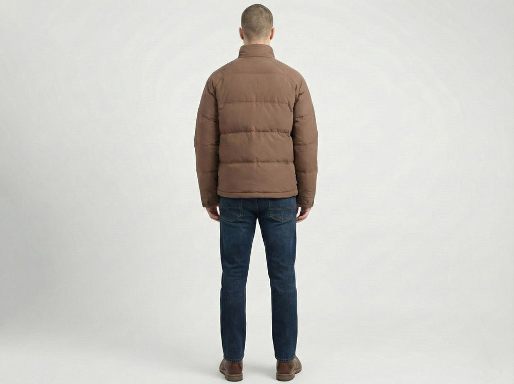Soul Armor Mens  Quilted Puffer Jacket with Full Zip Closure