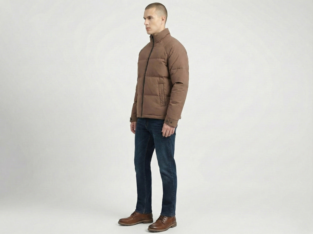 Soul Armor Mens  Quilted Puffer Jacket with Full Zip Closure