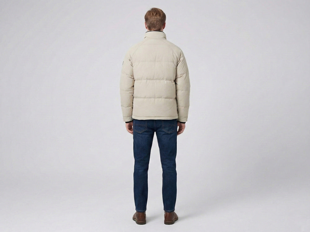 Soul Armor Mens  Quilted Puffer Jacket with Full Zip Closure