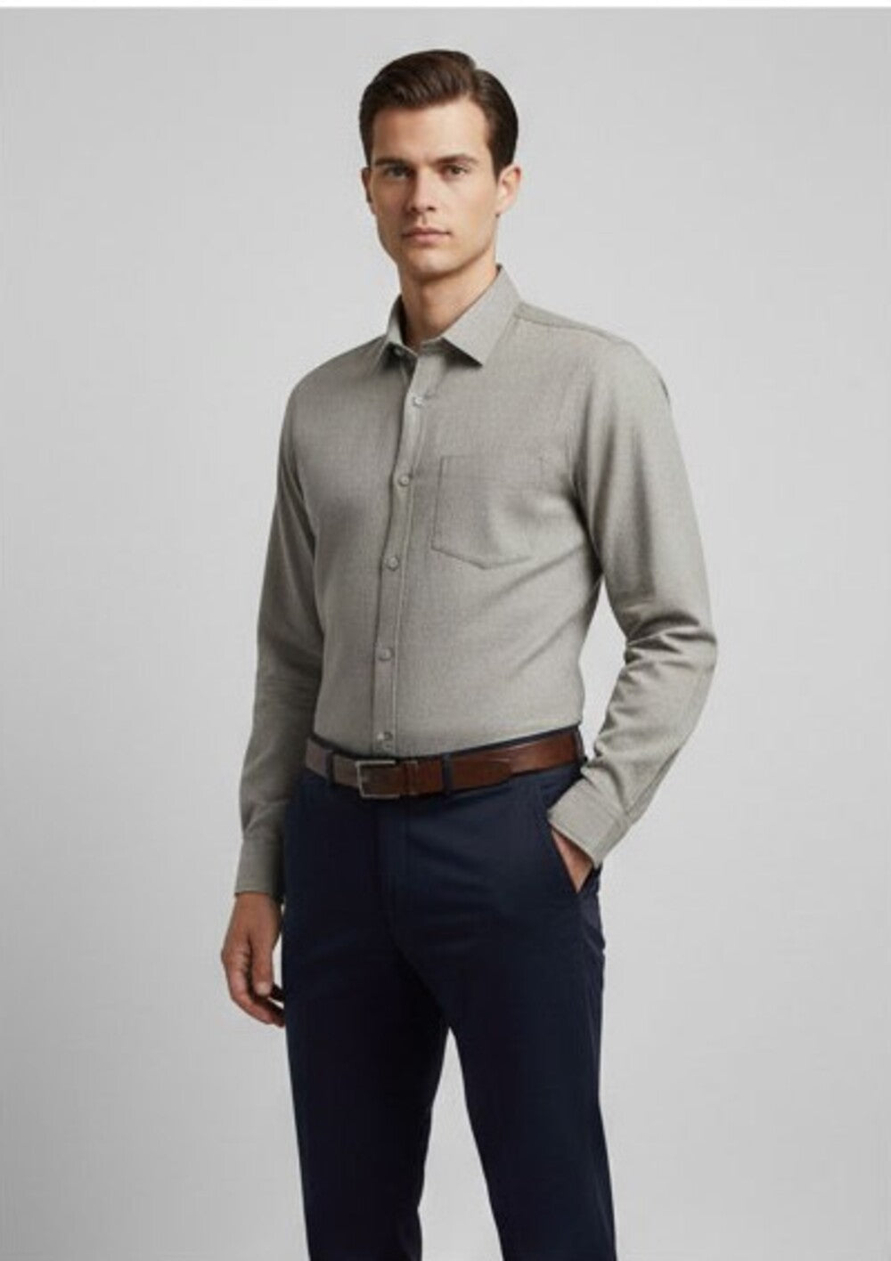 Soul Armor Solid Classic Casual  Full Sleeve Shirt