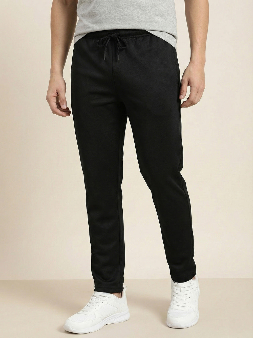 On-Vers Mens Solid Slight Shine Track Pant Lower.