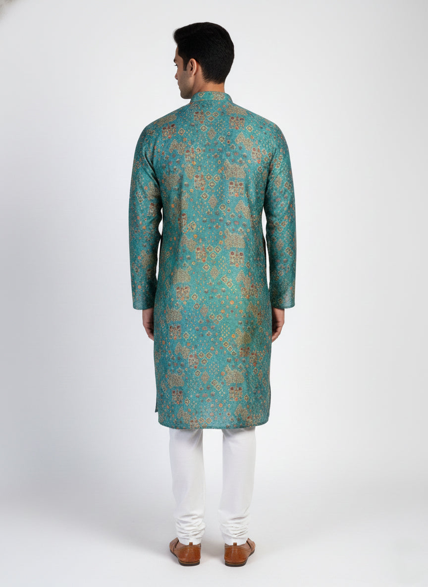 Soul Armor Mens Regal Ethnic Medallion Kurta Set