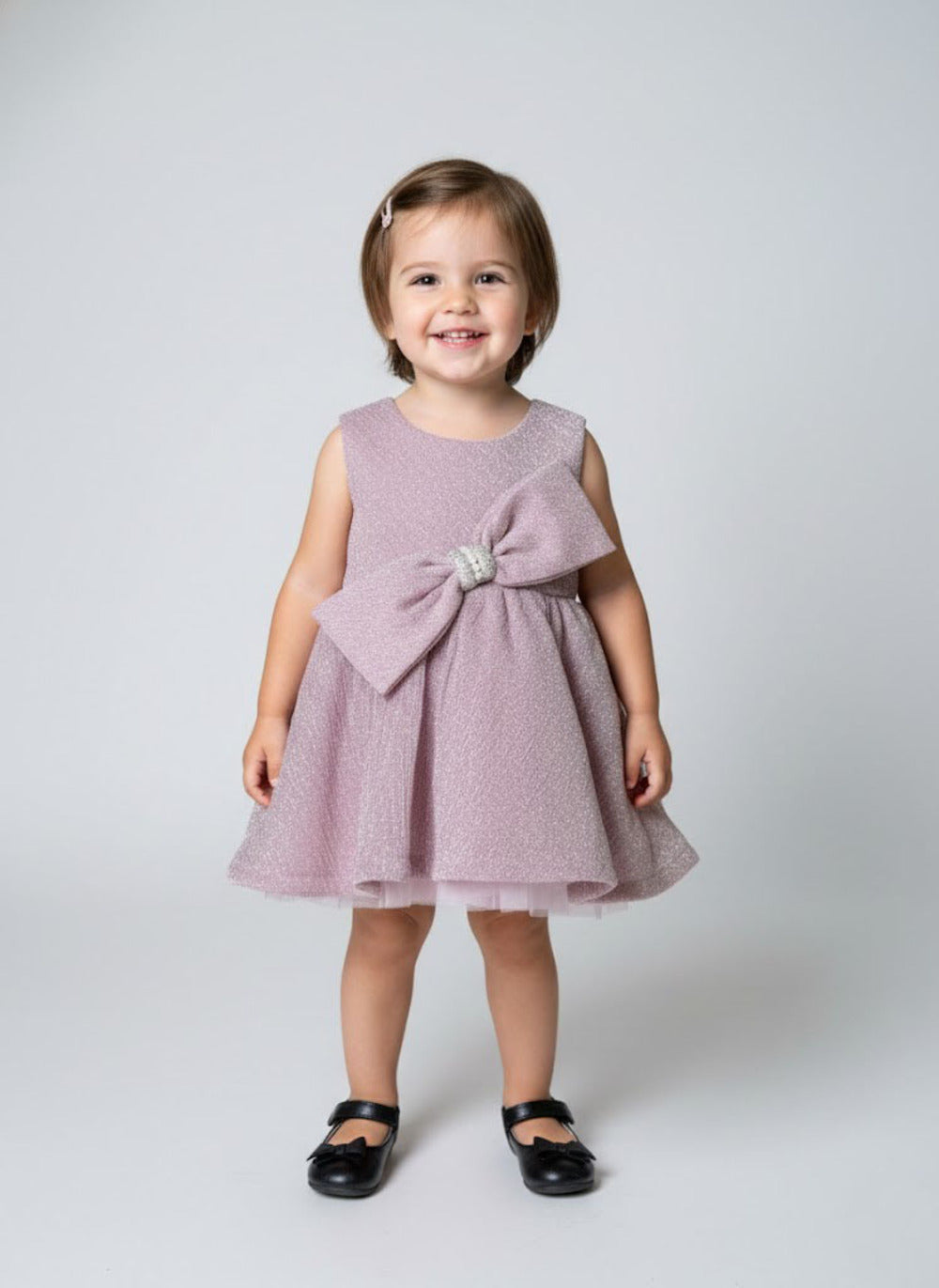 Katibi Elegant wine Party Dress for Little Girls.