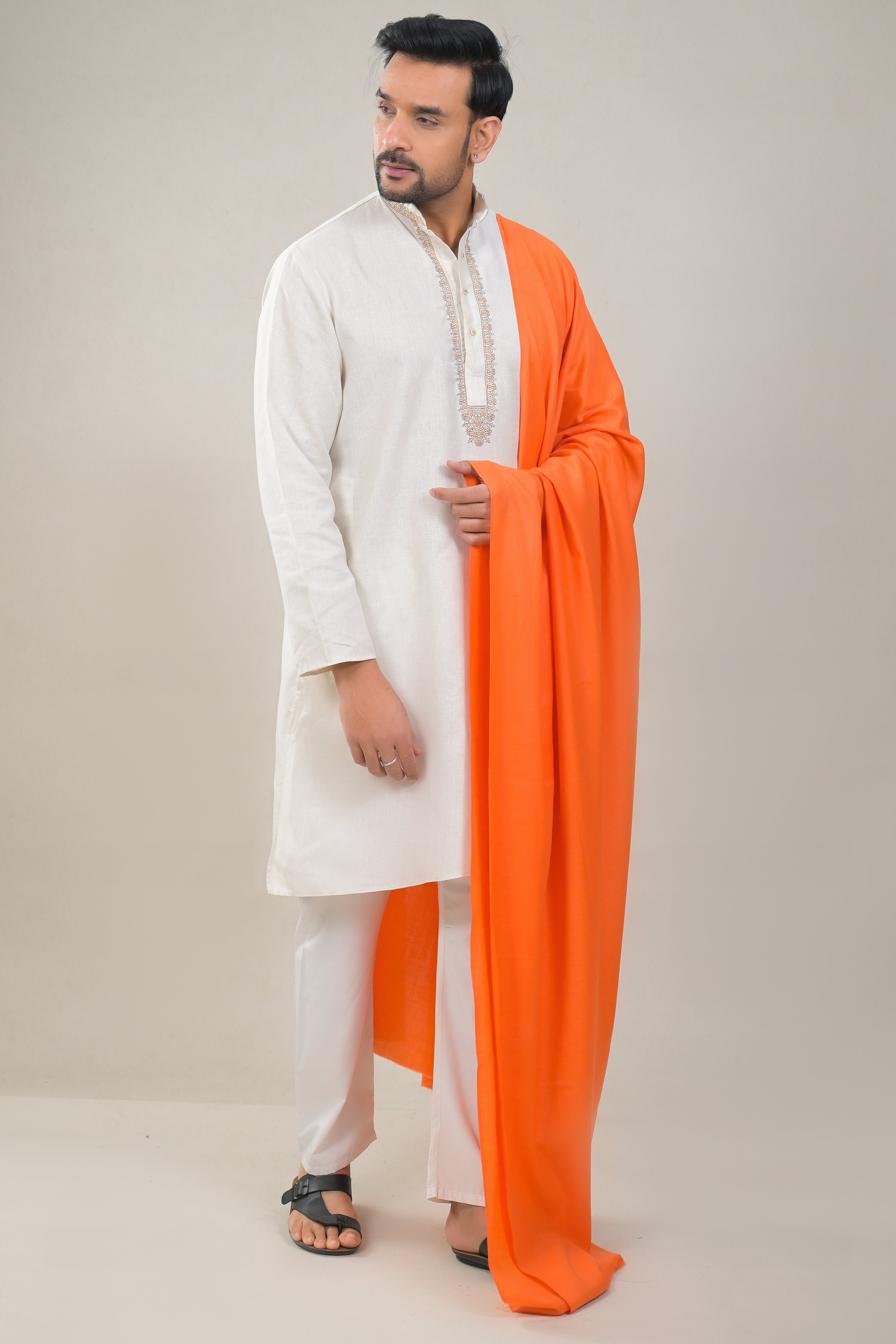 Elevate Elegant Solid Woolen Shawl