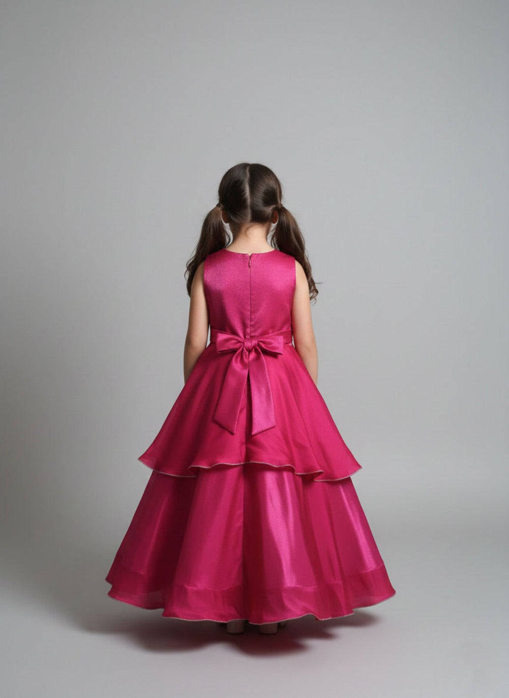 Katibi cherry Pink Designer Party Wear Gown