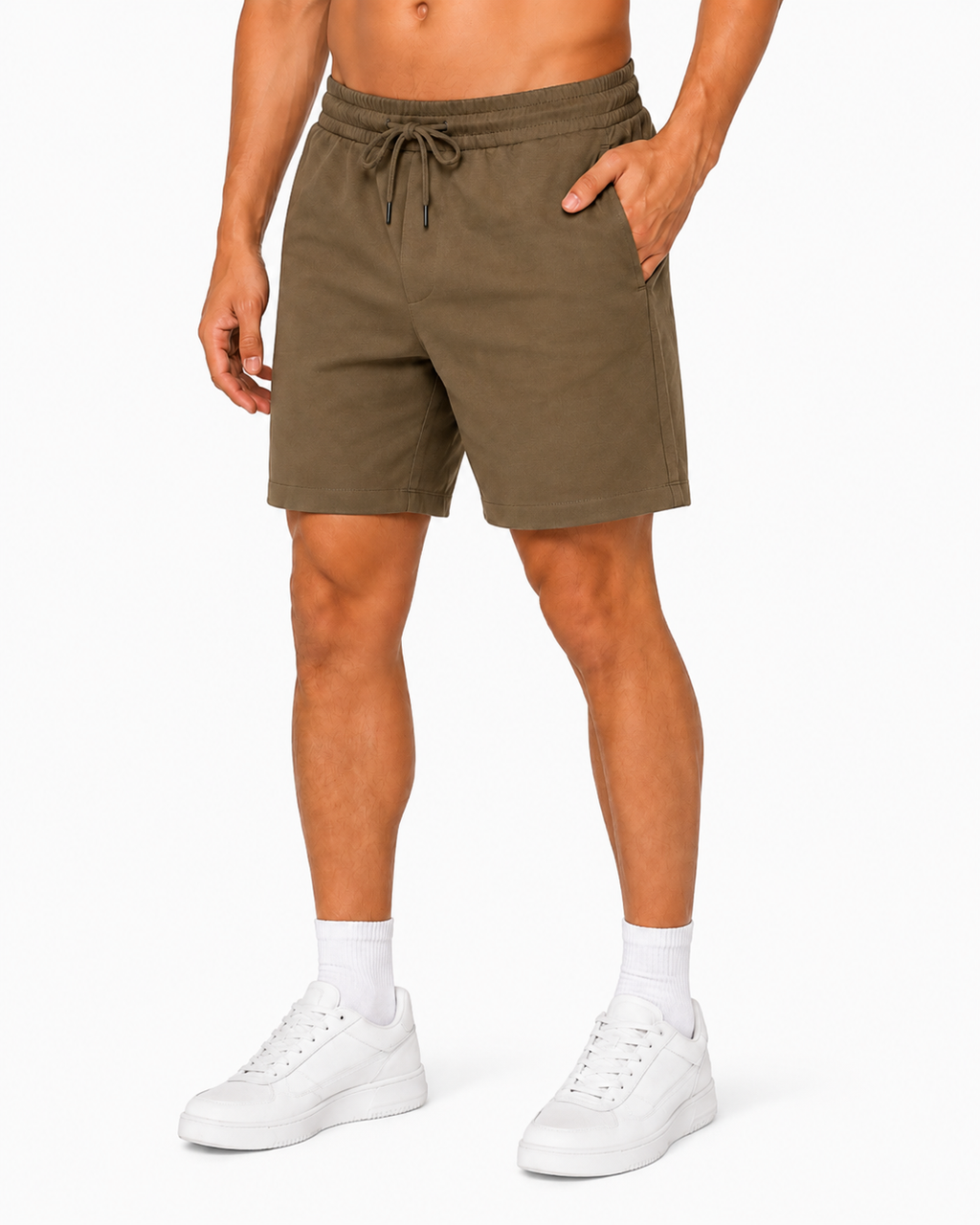 Soul Armor Men's Regular Fit Sports Shorts | Cotton Blend | Drawstring | 2 Side Pockets