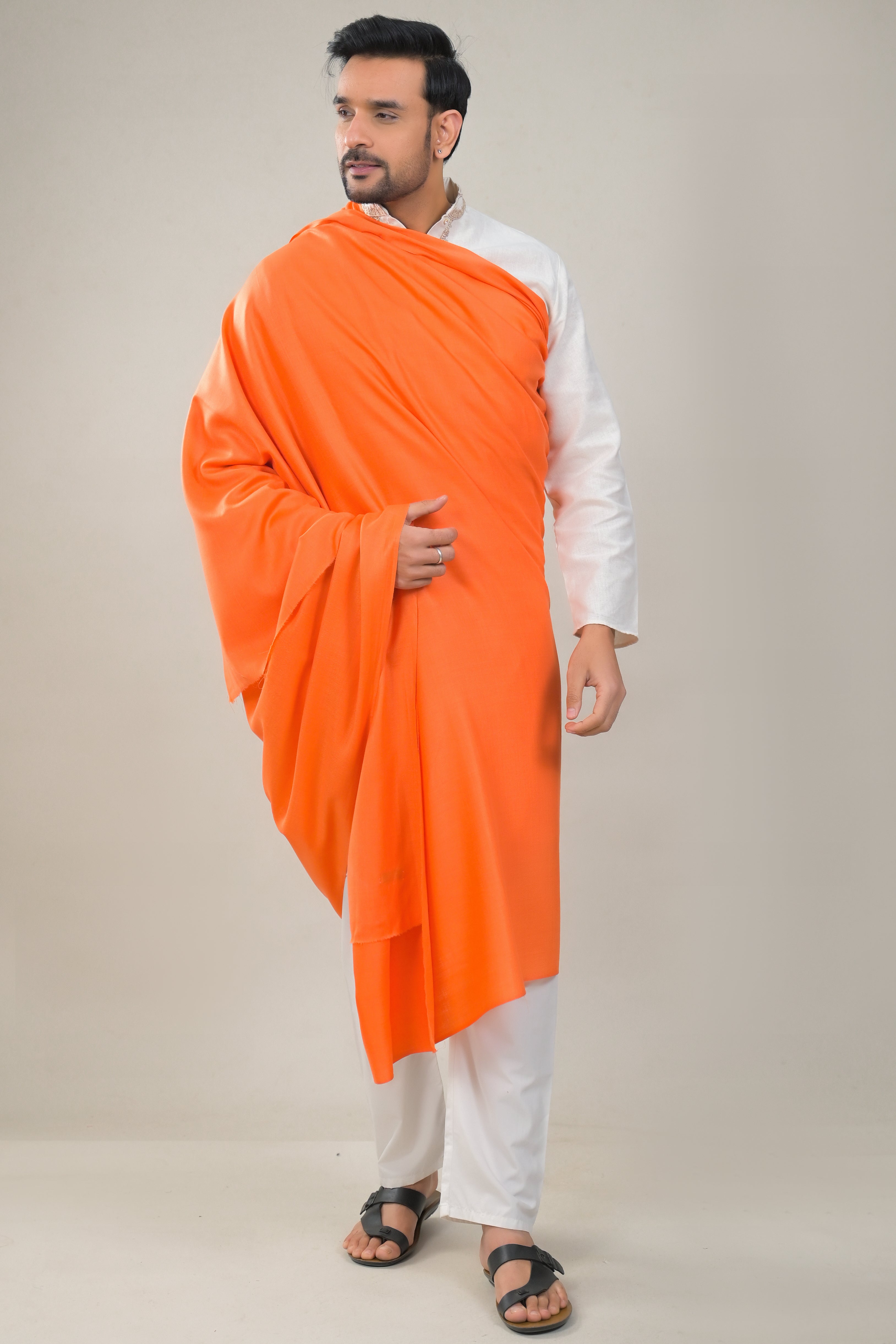 Elevate Elegant Solid Woolen Shawl