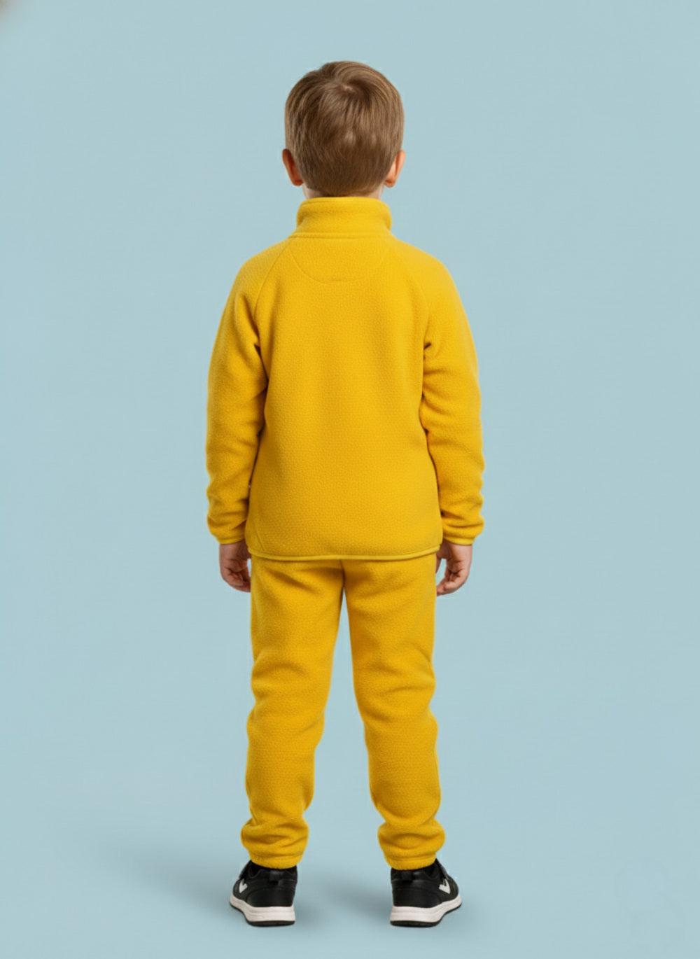 On-Vers Solid Full Zip Fleece Boys Tracksuit