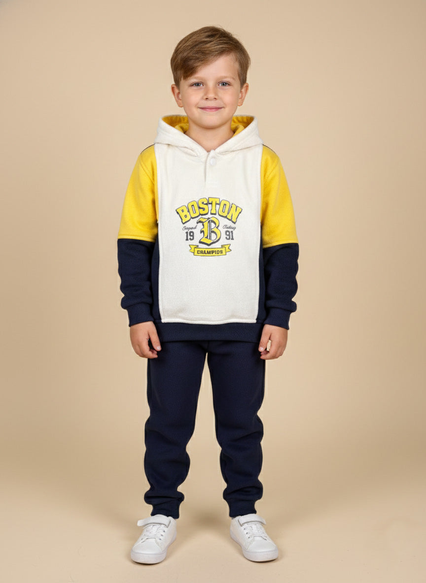 Vats Lil Luxe Comfortable Kids Cord Set with Hoodie Style Top and Bottom