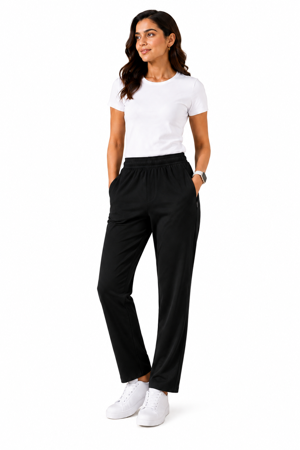 SOUL ARMOR Women's Solid Lower Track Pants | 95% Cotton Spandex Regular Fit | Casual Lounge Wear | Everyday Comfort Pant for Ladies | S-3XL