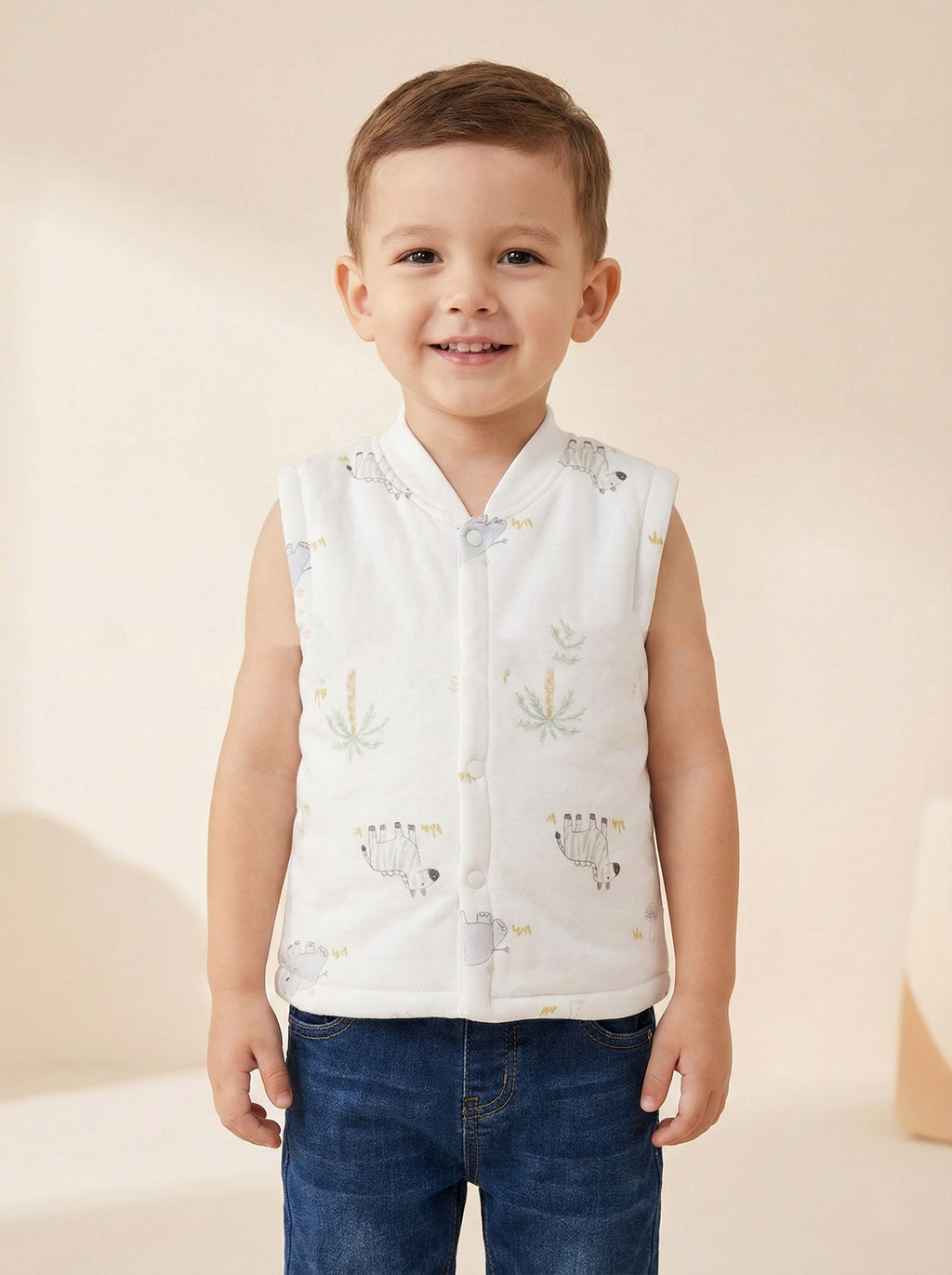 Vats Lil Luxe Unisex Baby Soft Padded Sleeveless Jacket