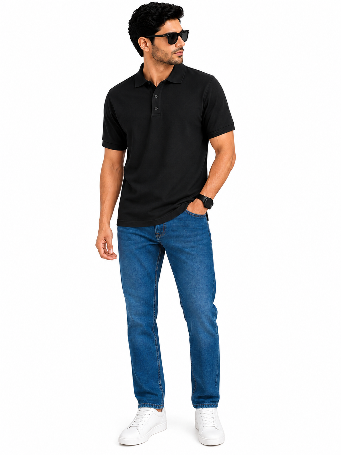 SOUL ARMOR Men's Solid Polo T-Shirt | Premium 95% Cotton Spandex Stretch Polo | Half Sleeve Casual Smart Wear | Regular Fit