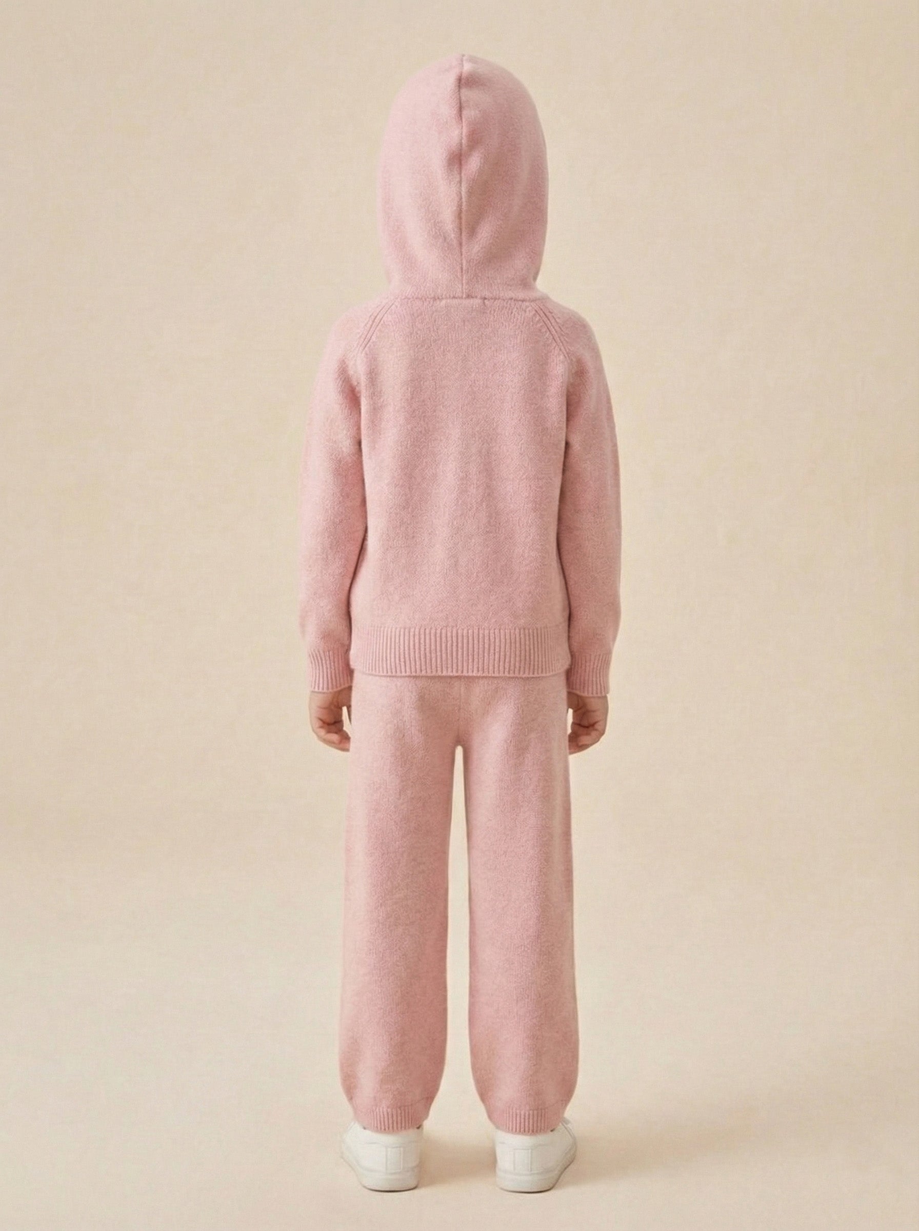 Vats Lil Luxe Solid Hooded Girls Co-ord Set