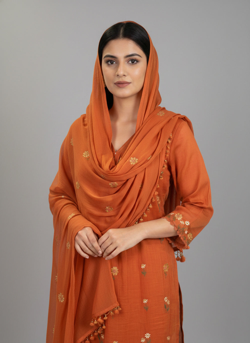Soul Armor Traditional Embroidered 3-Piece Kurta Set