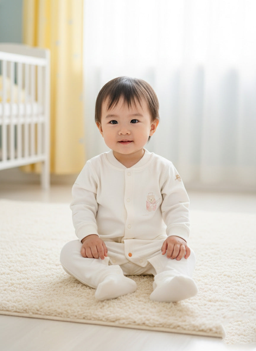 Vats Lil Luxe Unisex Baby Snap Button Romper