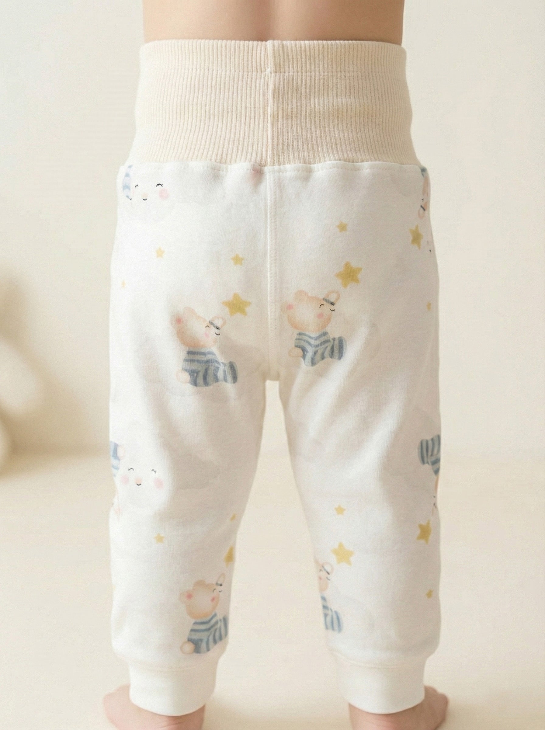 Vats Lil Luxe Unisex Baby Printed Elastic Waist Bottom