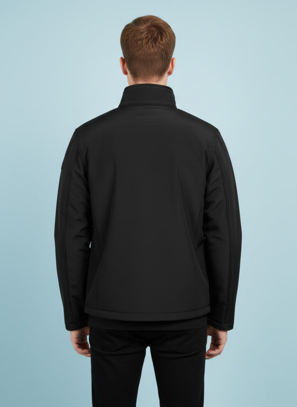 On-Vers Mens Solid Full Zipper Jacket