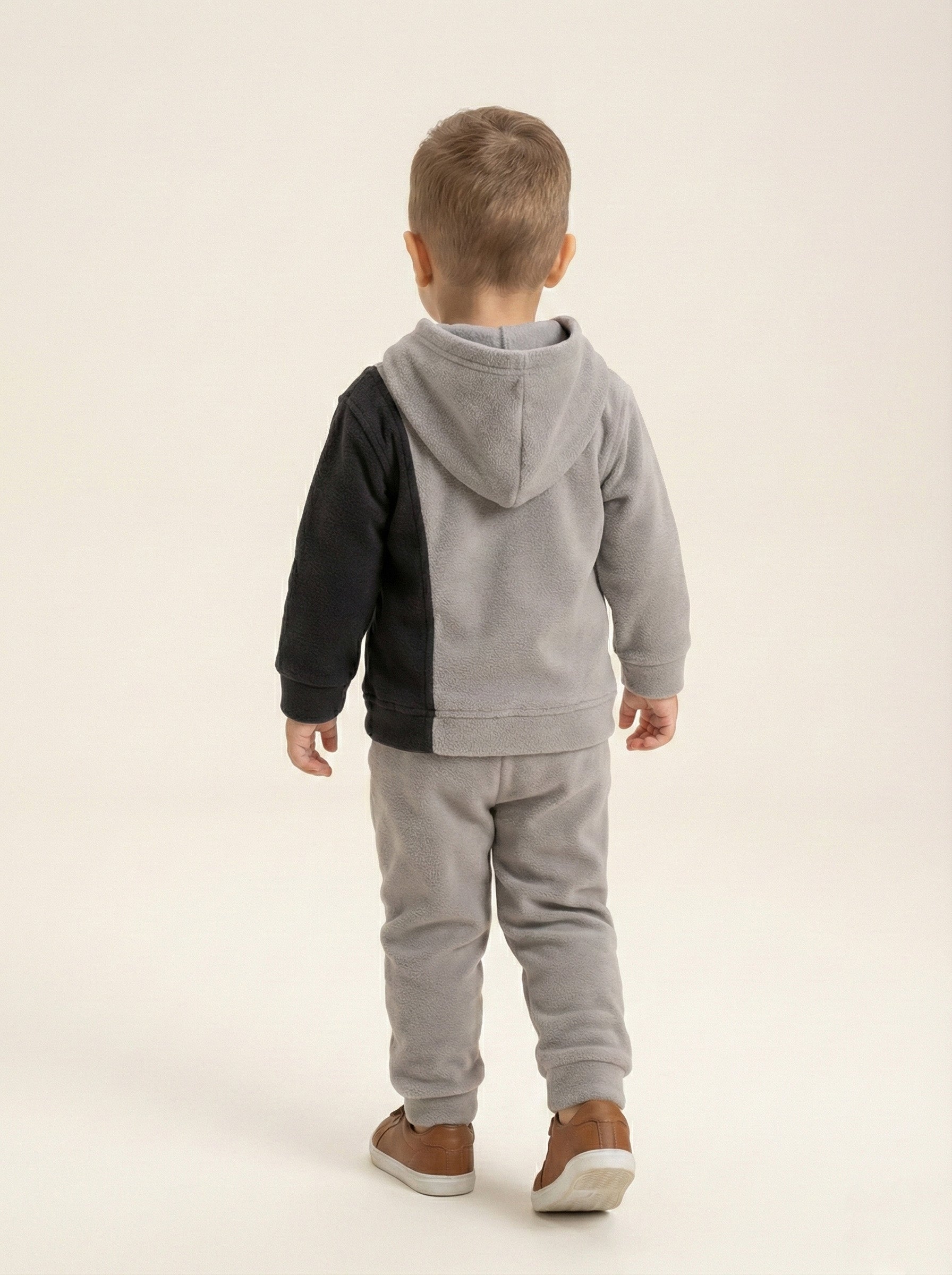 Vats Lil Luxe Boys Colorblock Hooded Track Suit Set