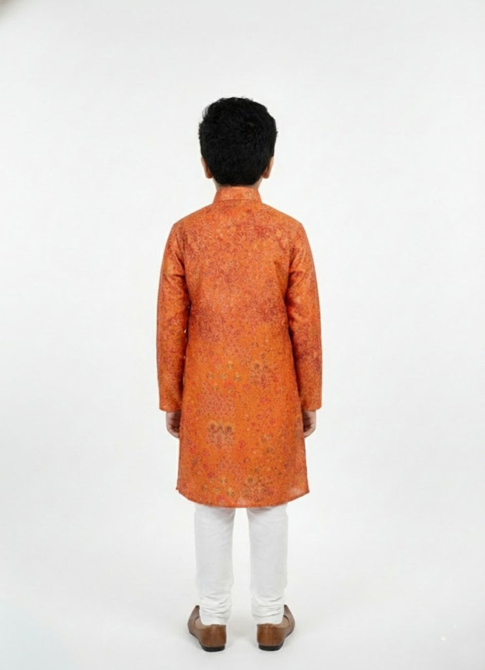 Elevate Royal Amber Kurta with White Pajama