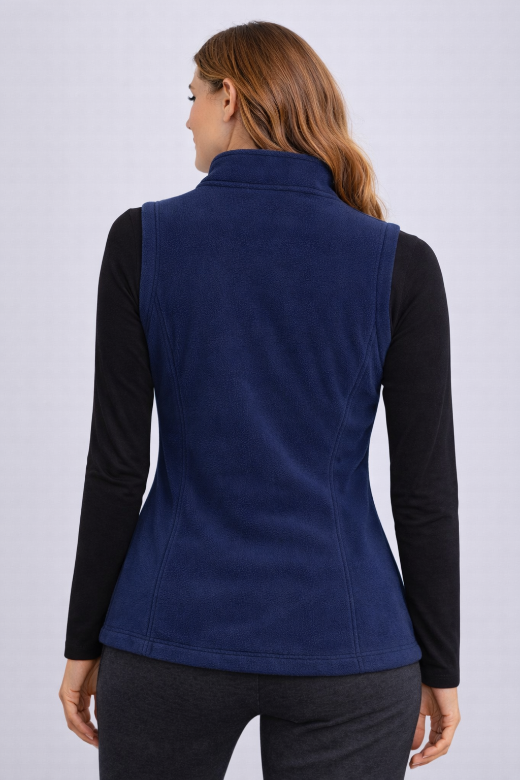 Soul Armor Solid Warm Fleece Sleeveless Womens Winter Jacket