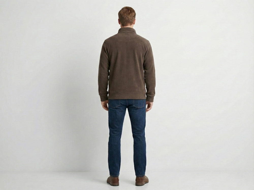 Soul Armor Mens Lightweight Polar Fleece Full Zip Jacket