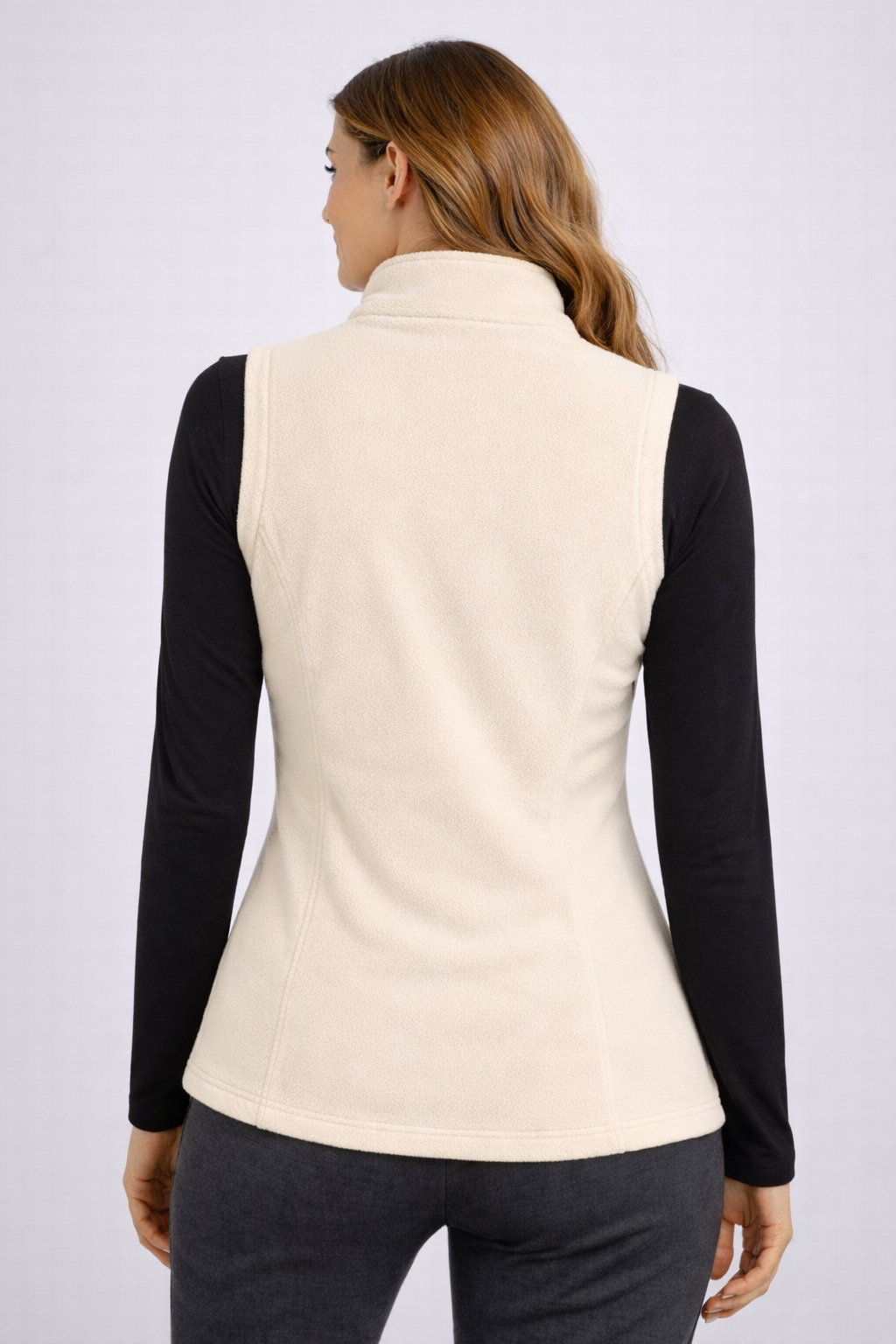 Soul Armor Solid Warm Fleece Sleeveless Womens Winter Jacket