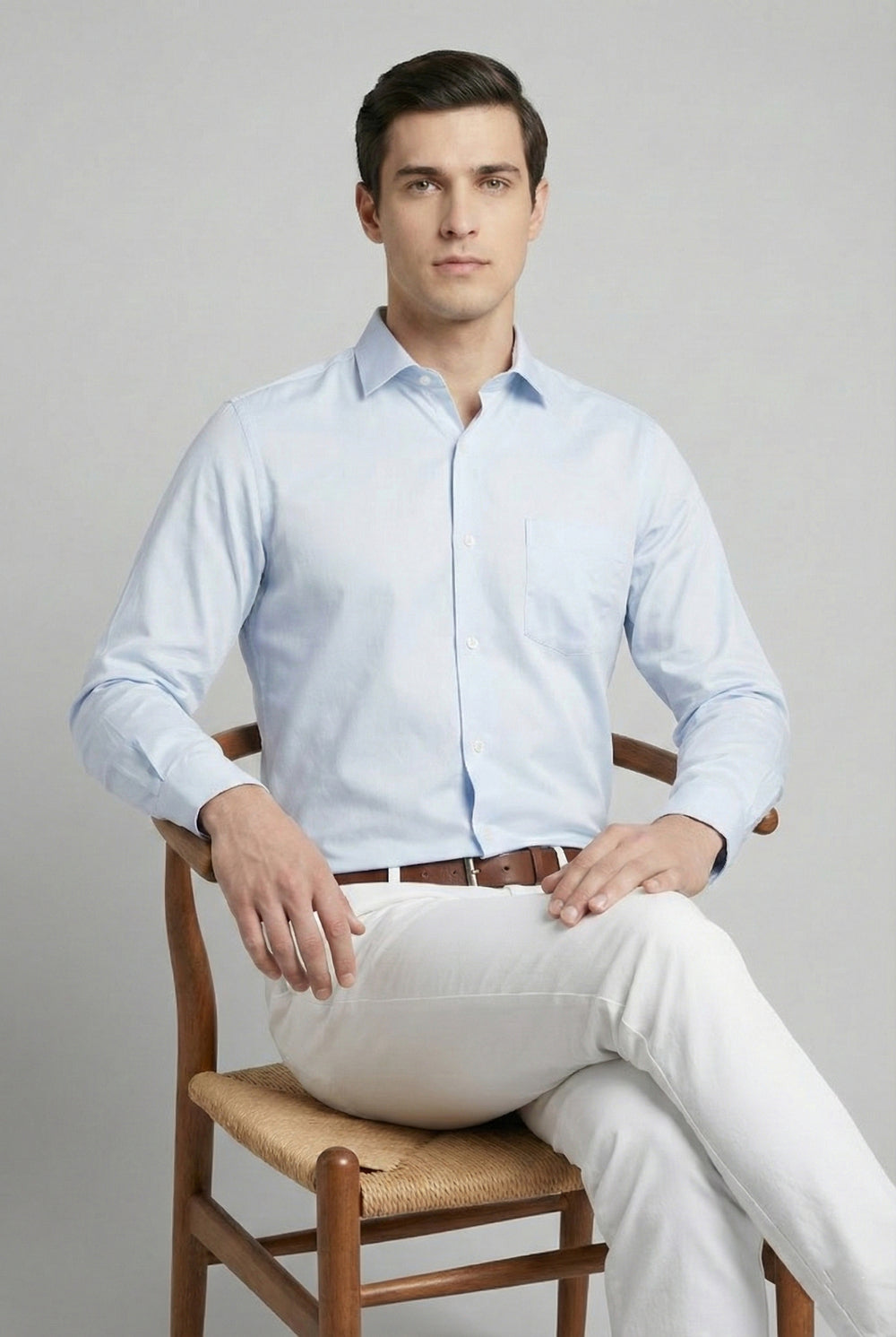 Soul Armor Solid Full Sleeve Classic Formal Shirt