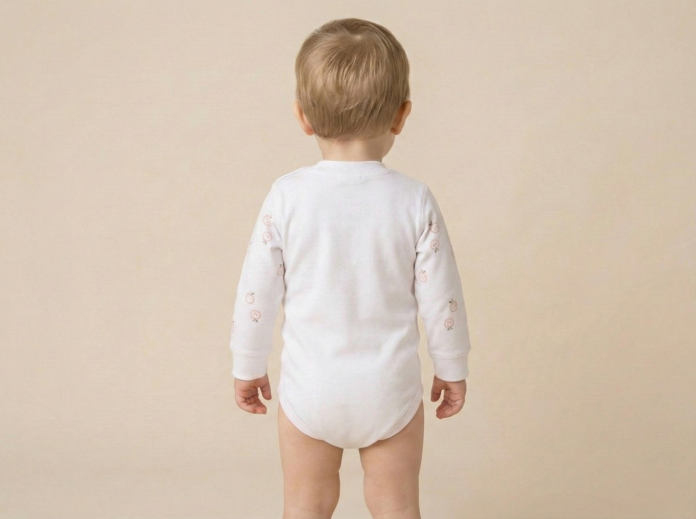 Vats Lil Luxe Printed Full Sleeve Short Baby Romper