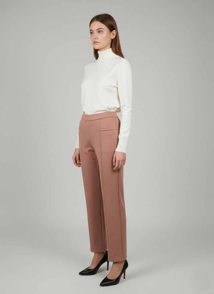 Soul Armor Ladies Solid Elegant Straight Cut with Smart Pocket Styling Pant