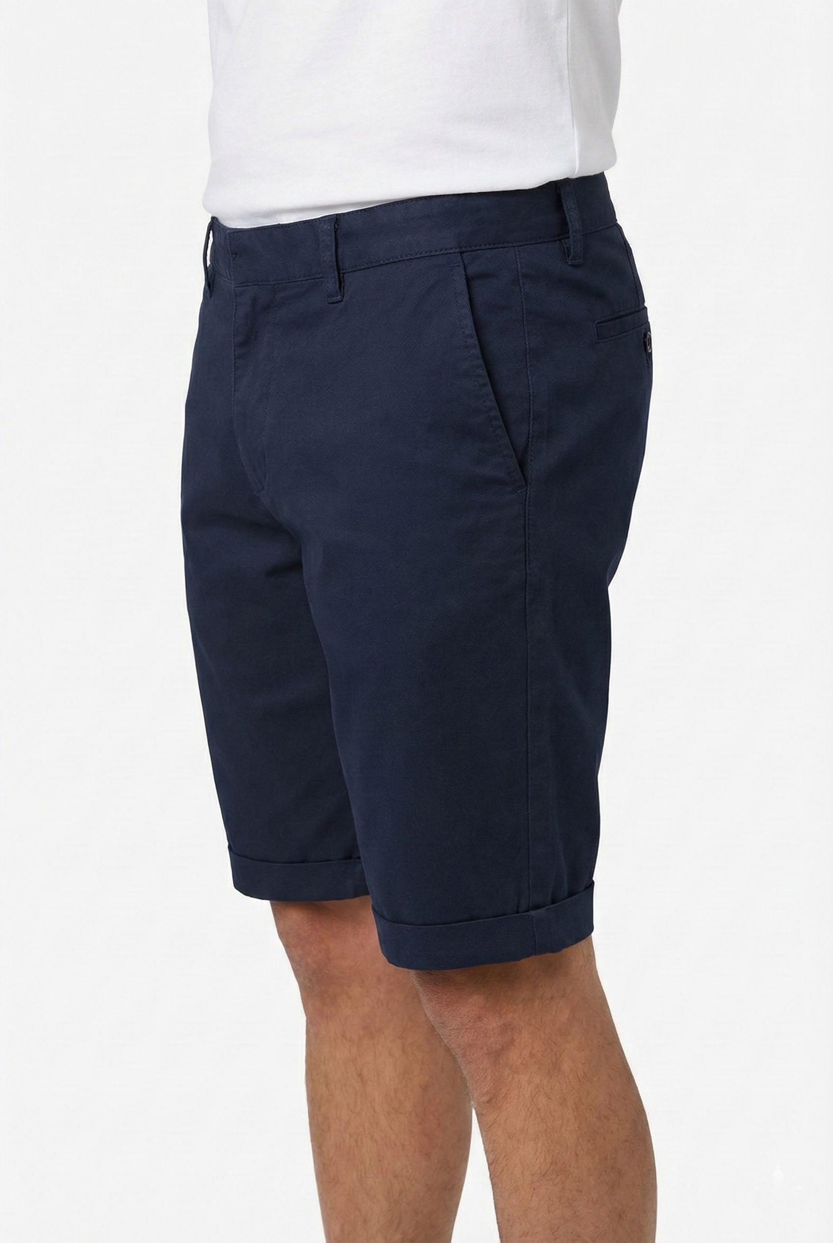 Beevee Mens Solid Cotton Drawstring Relaxed Casual Summer Shorts