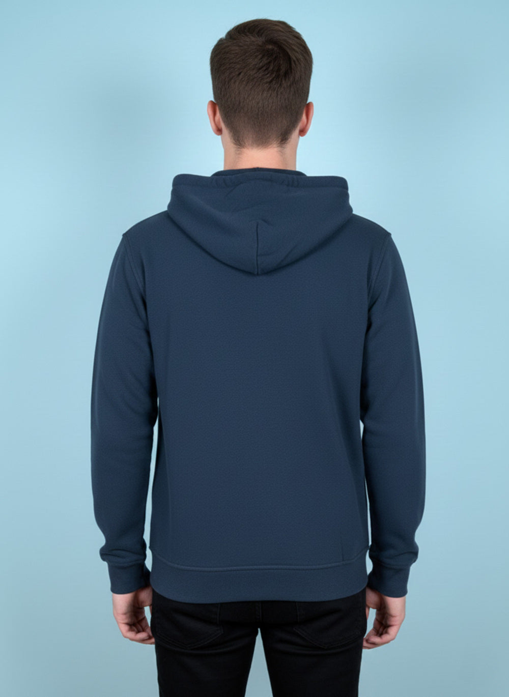 On-Vers Solid Hooded Full Zipper in Fleece Mens Sweatshirt.