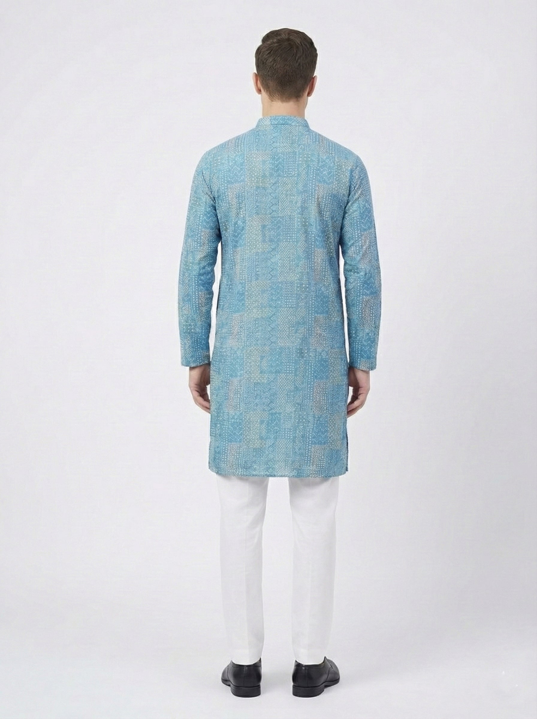 Soul Armor Mens Textured Ethnic Pattern Kurta Set
