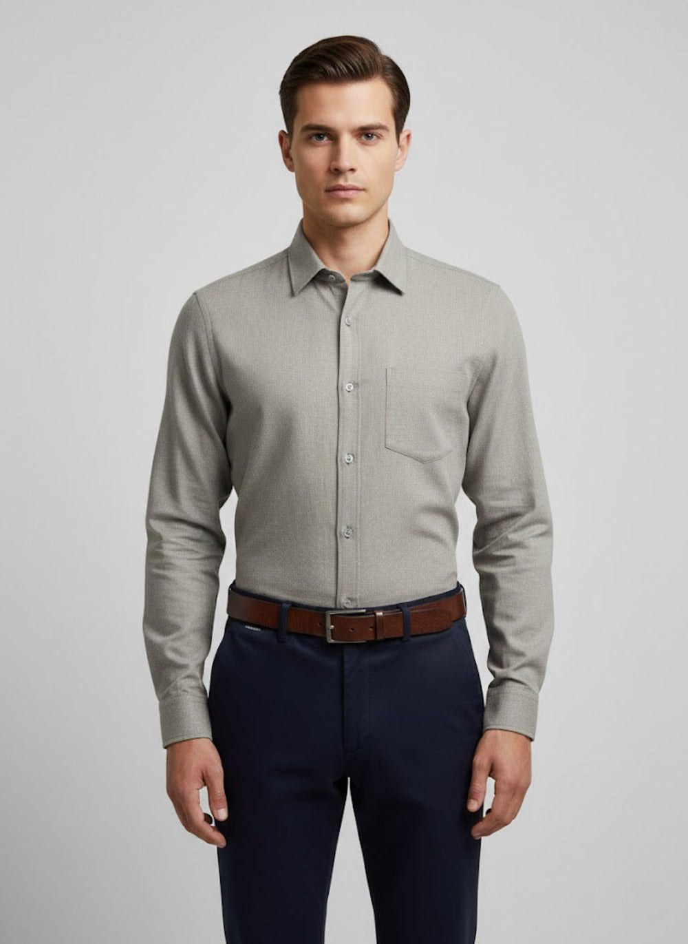 Soul Armor Solid Classic Casual  Full Sleeve Shirt