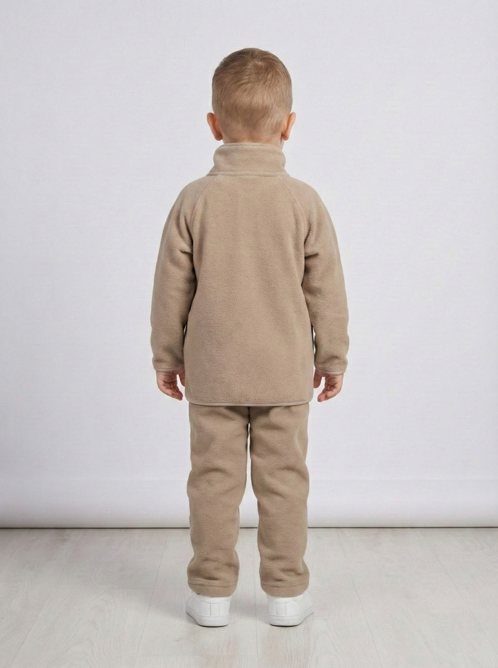 On-Vers Solid Full Zip Fleece Boys Tracksuit