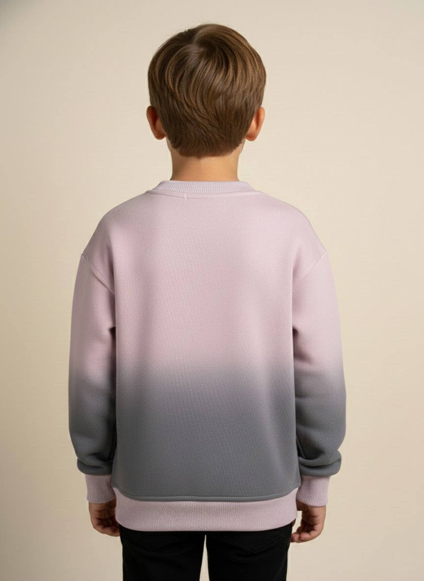Vats Lil Luxe Full Sleeve Kids Sweatshirt with Front Typography Design
