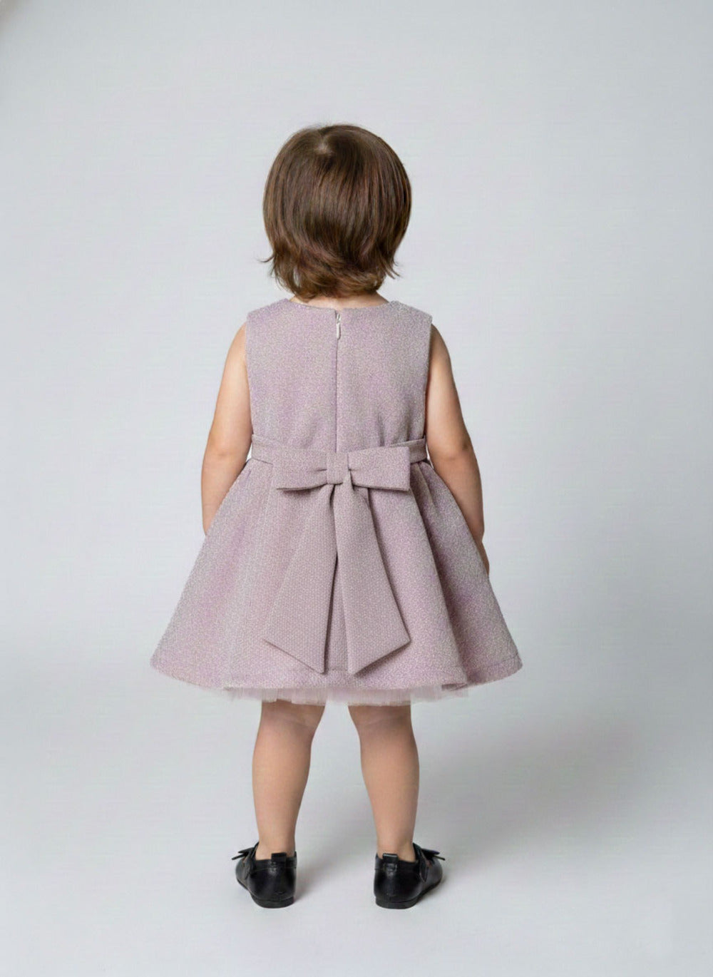Katibi Elegant wine Party Dress for Little Girls.