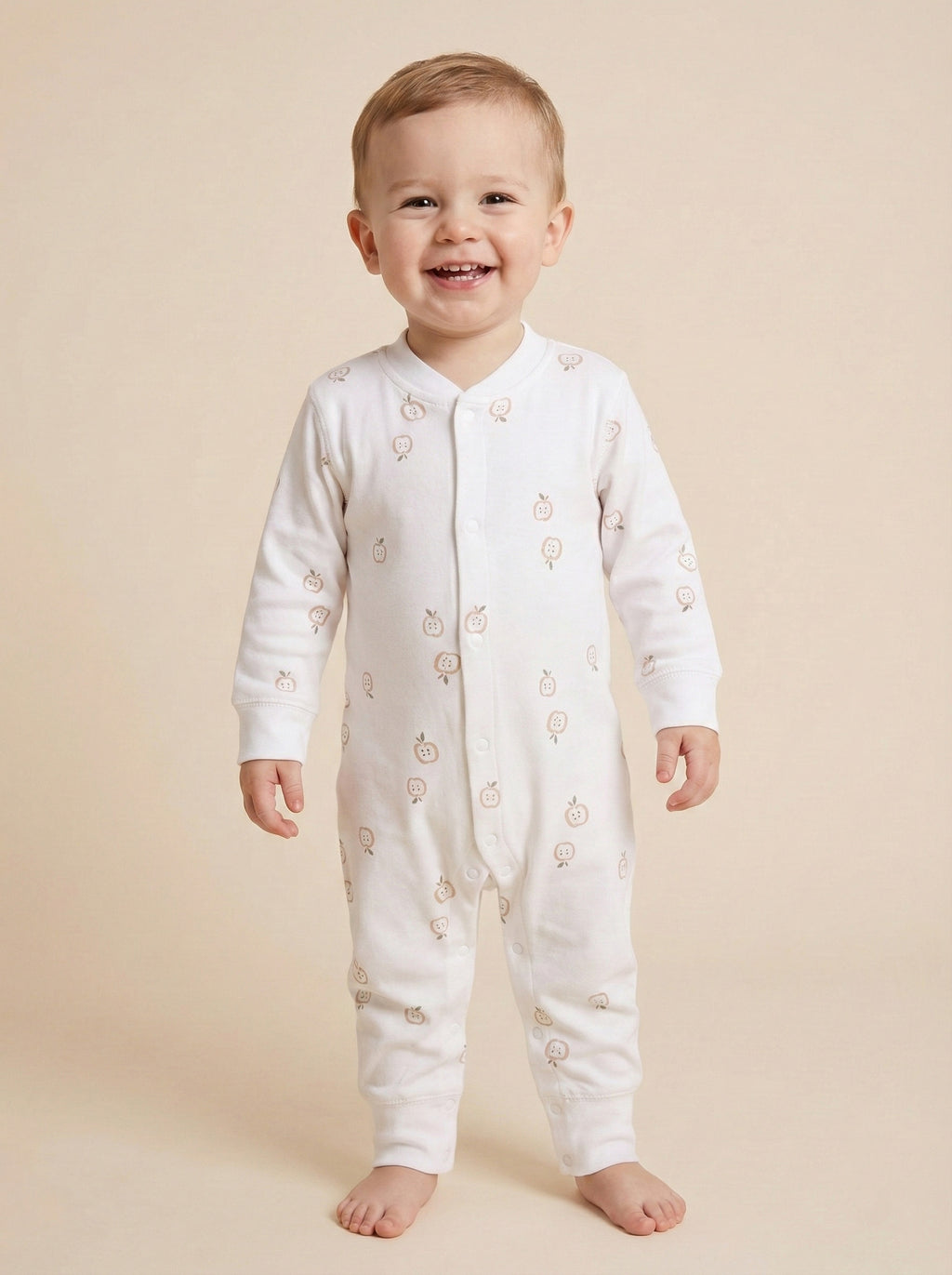 Vats Lil Luxe Printed Baby Romper – Front Open Style