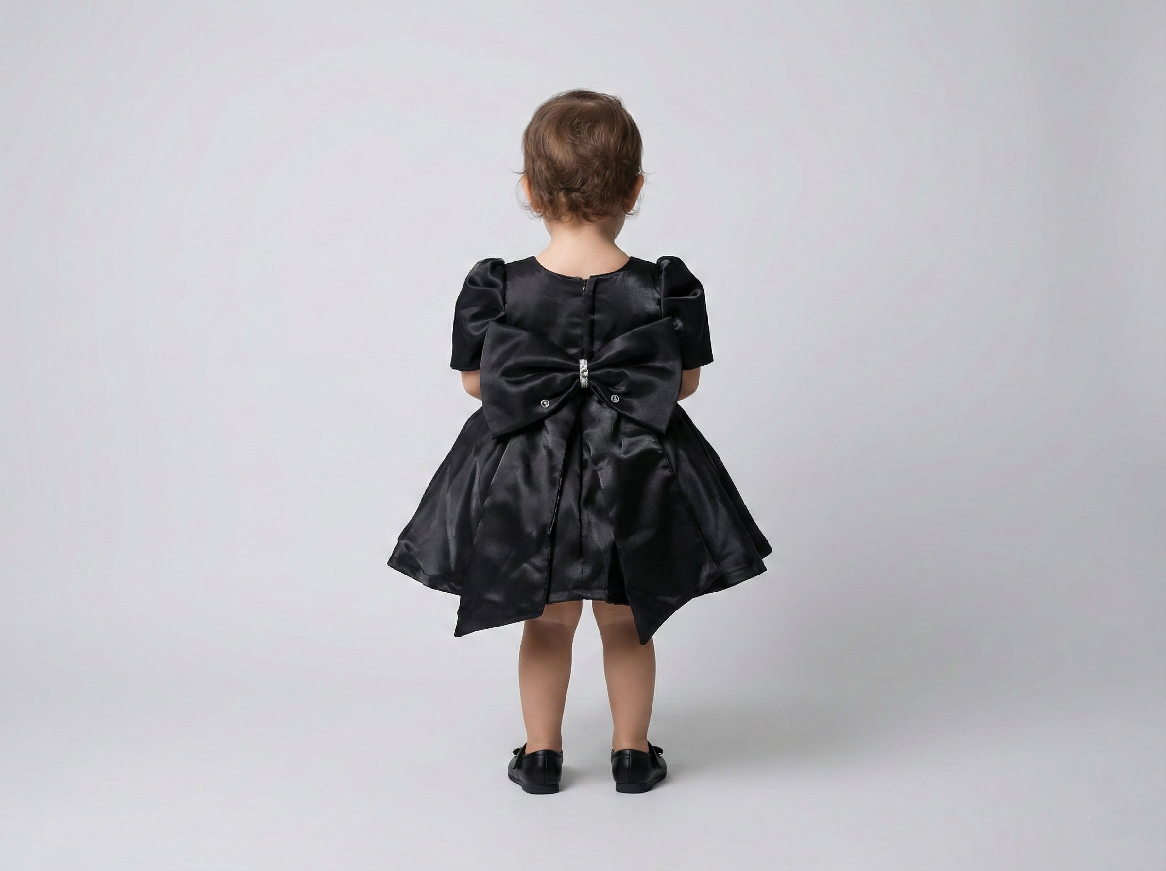 Katibi Classic Black Rose Detail Party frock.