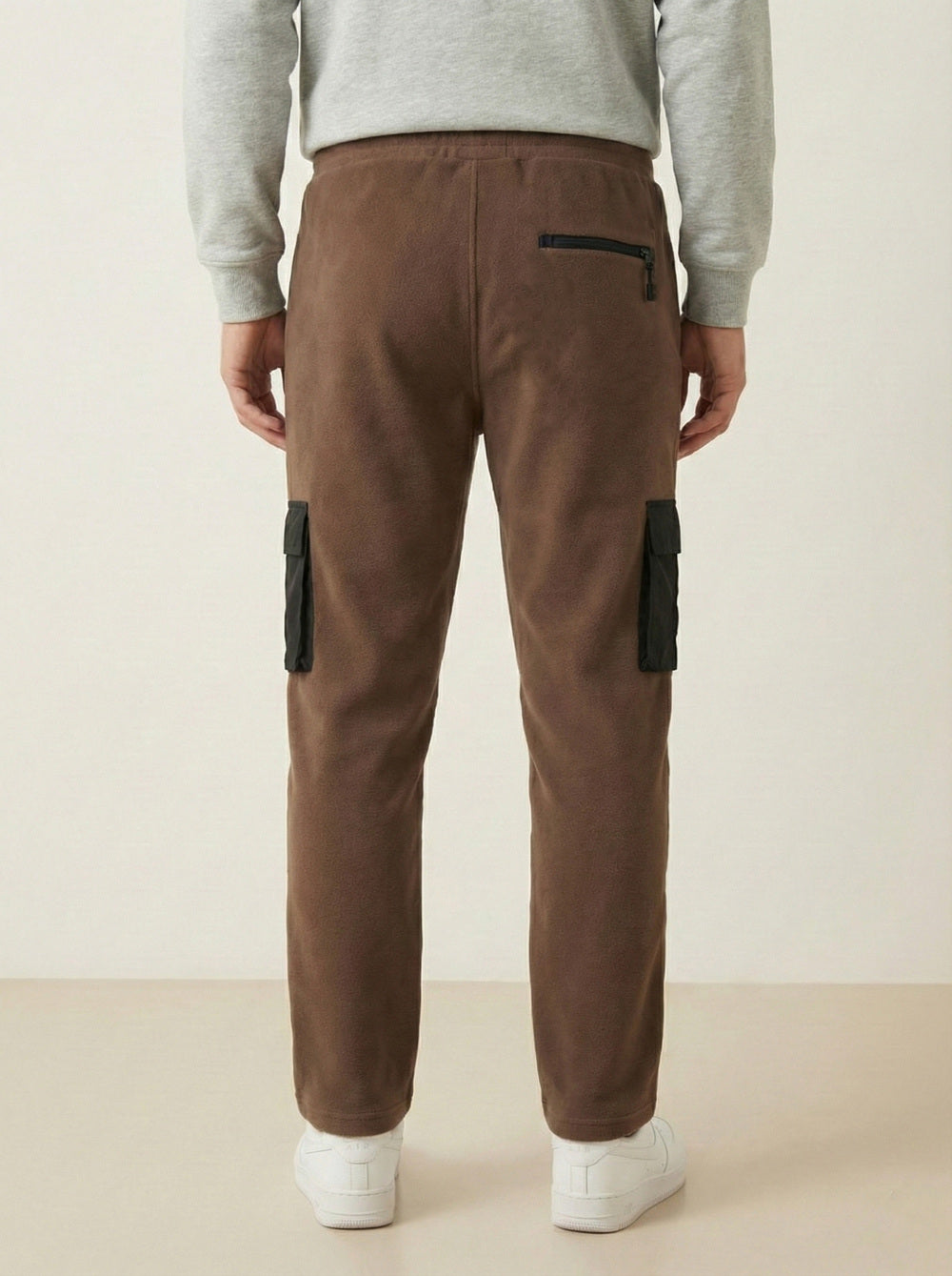 On-Vers Mens Solid Comfort Fit Cargo Lower.