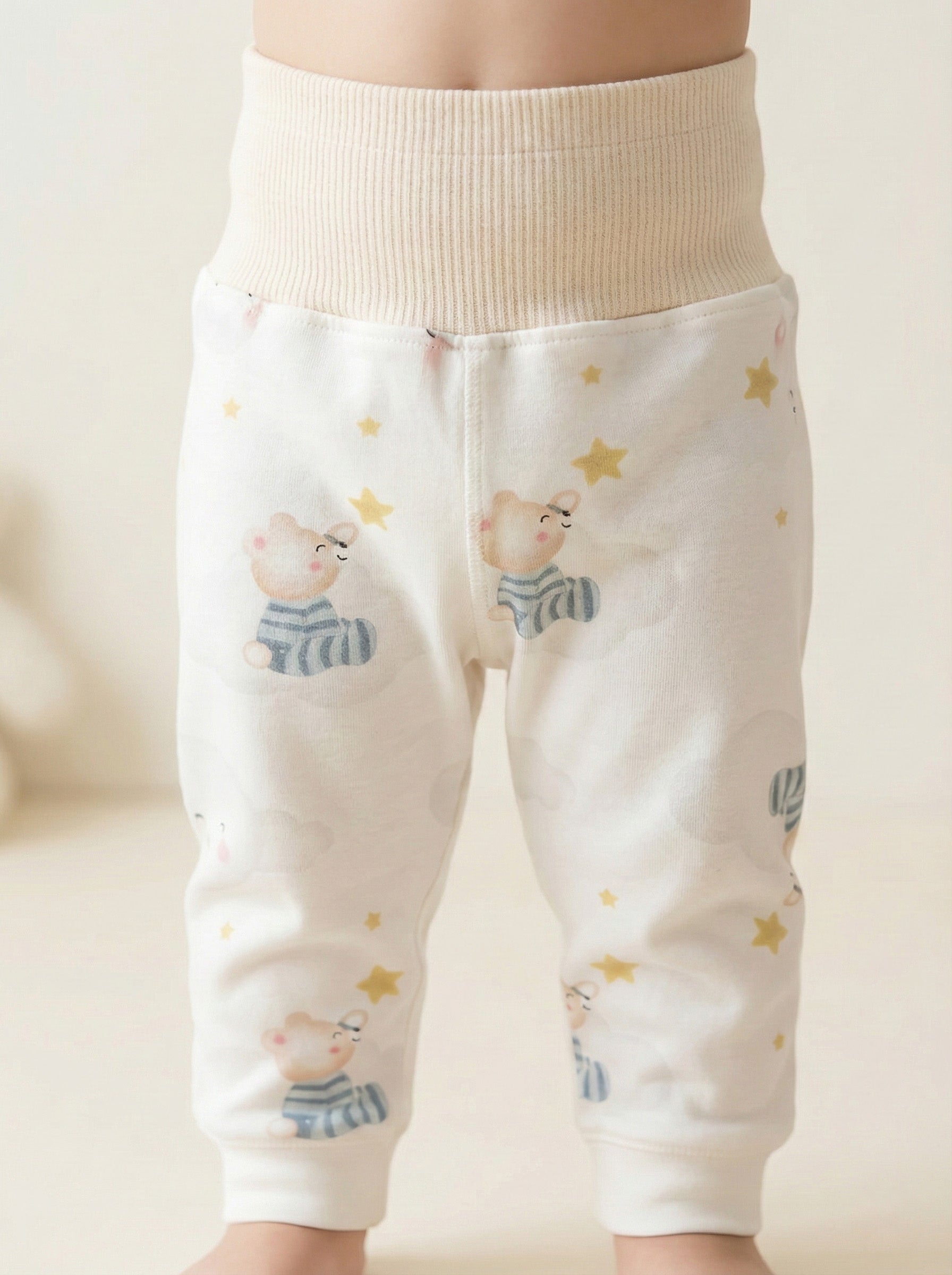 Vats Lil Luxe Unisex Baby Printed Elastic Waist Bottom