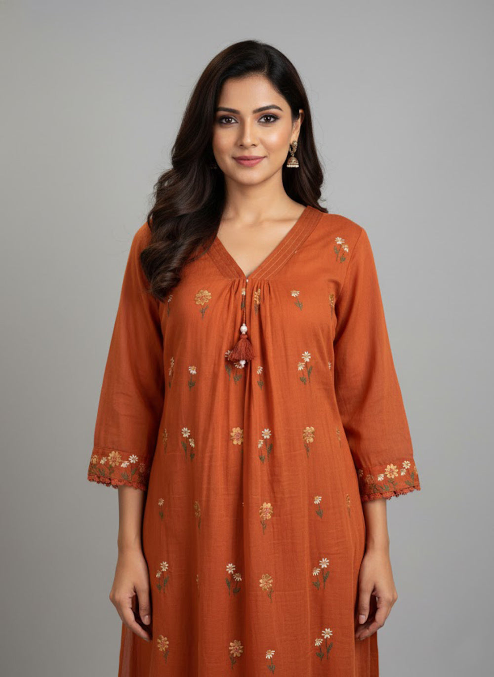 Soul Armor Traditional Embroidered 3-Piece Kurta Set
