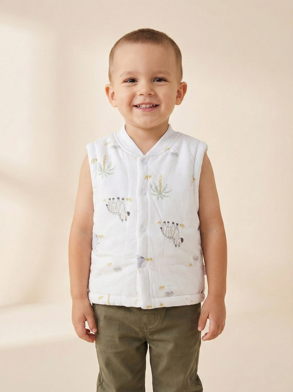 Vats Lil Luxe Unisex Baby Soft Padded Sleeveless Jacket