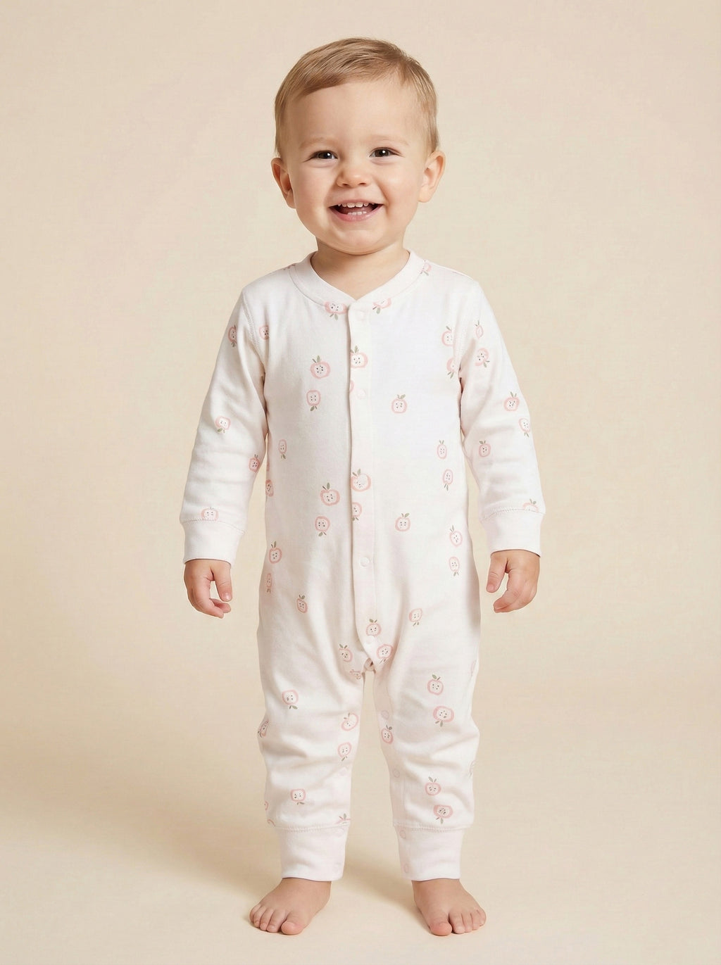 Vats Lil Luxe Printed Baby Romper – Front Open Style