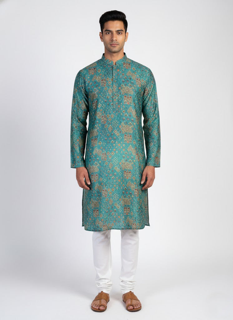 Soul Armor Mens Regal Ethnic Medallion Kurta Set