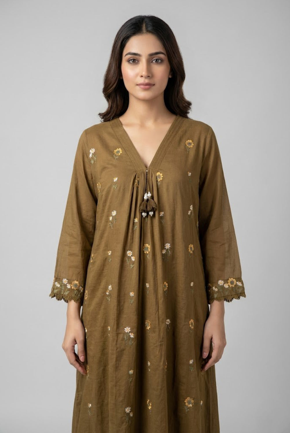 Soul Armor Traditional Embroidered 3-Piece Kurta Set