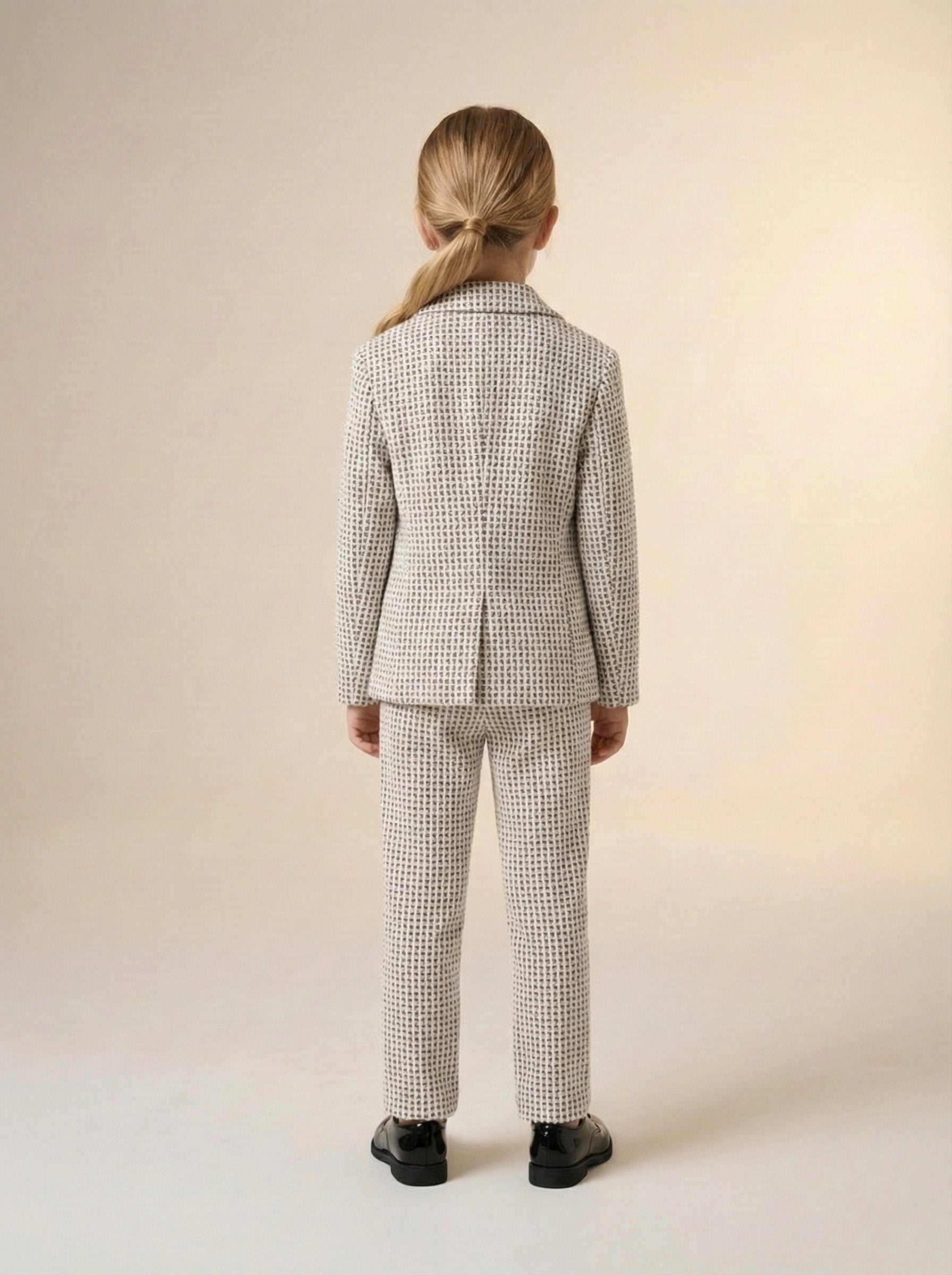 Vats Lil Luxe Textured Blazer with Trouser